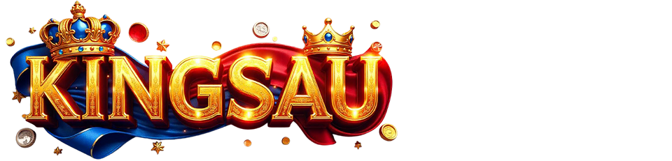KINGSAU gold logo with royal crowns