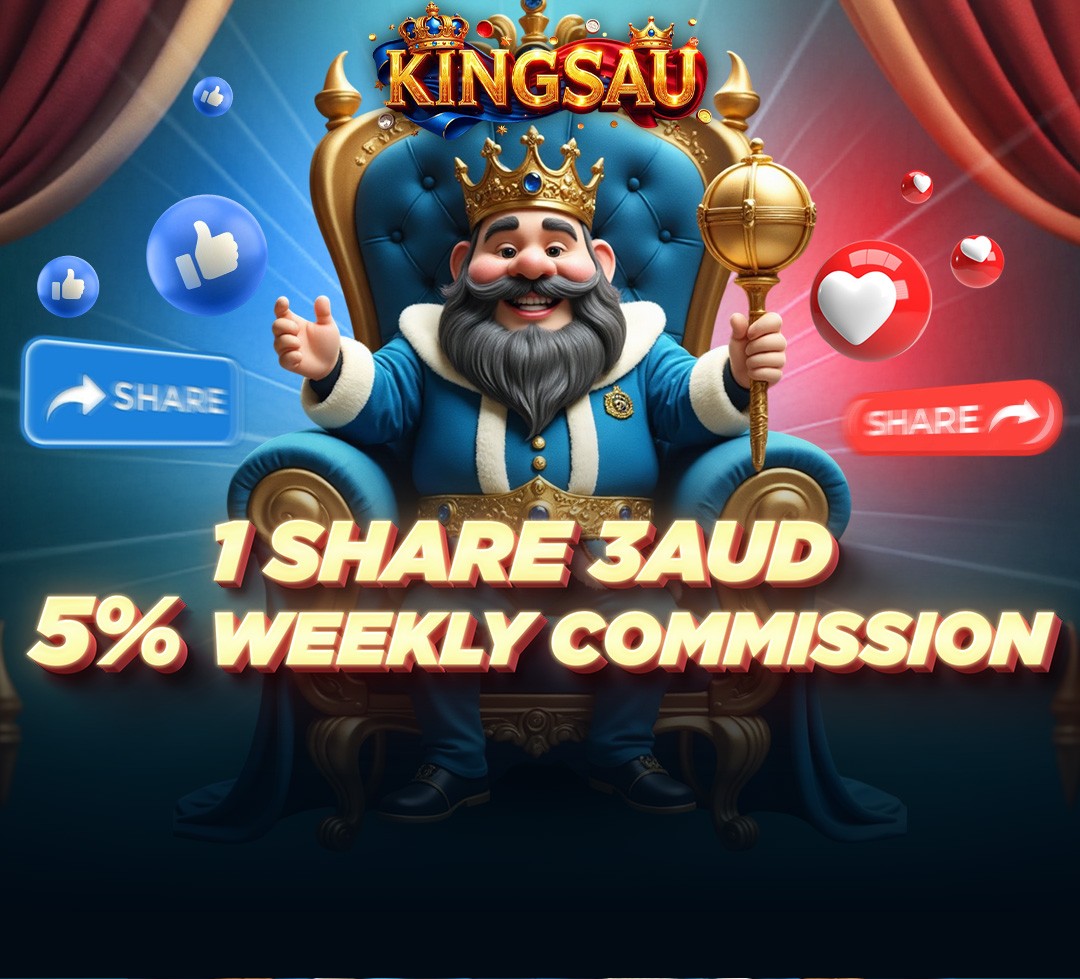 KINGSAU king throne share and commission promo